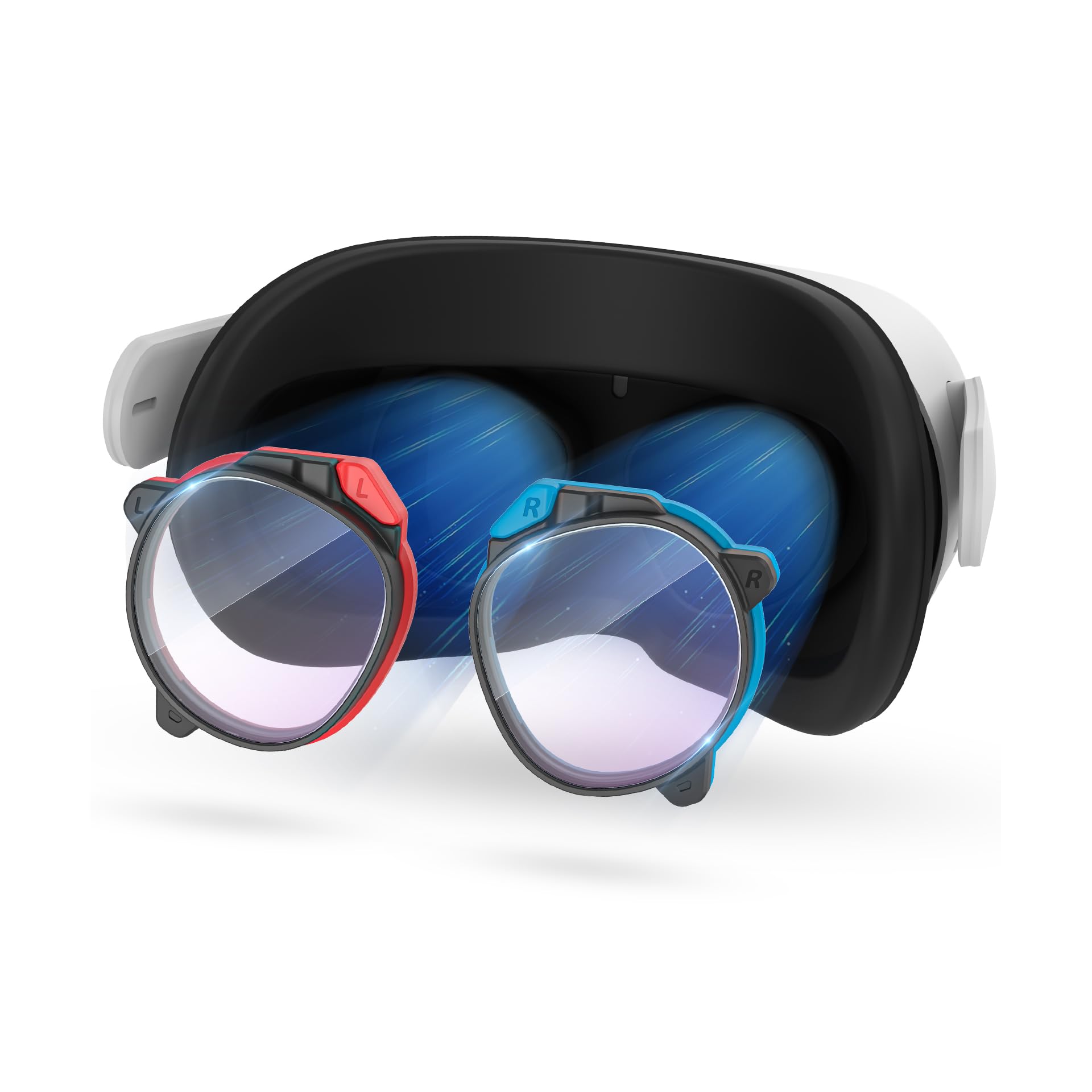 【美品】 Quest 2 64GB ケース・度付レンズ付属 Quest2に度付きレンズを取り付け。メガネには戻れない！