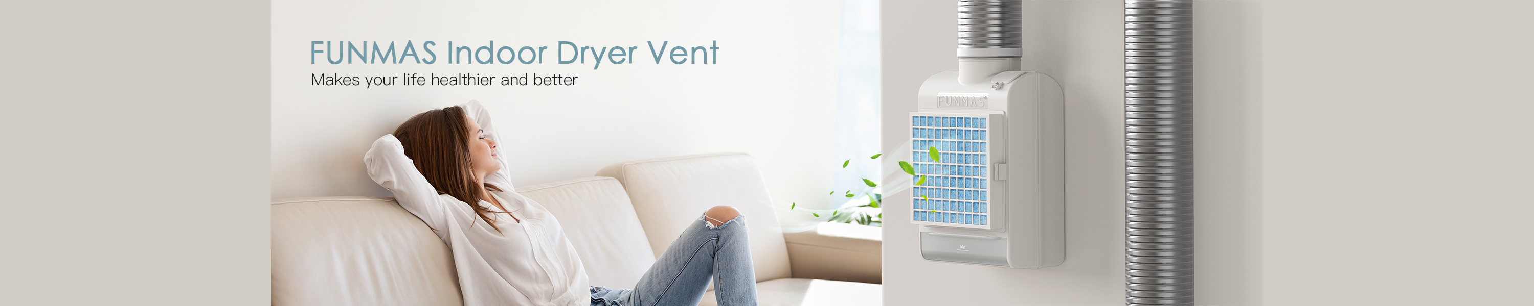 FUNMAS Indoor Dryer Vent