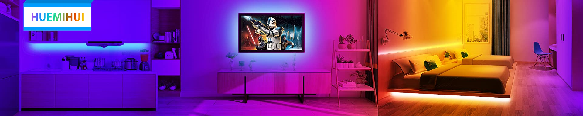 Segmented Led Strips Amazon.com: HUEMIHUI: Segmented LED Strip Lights