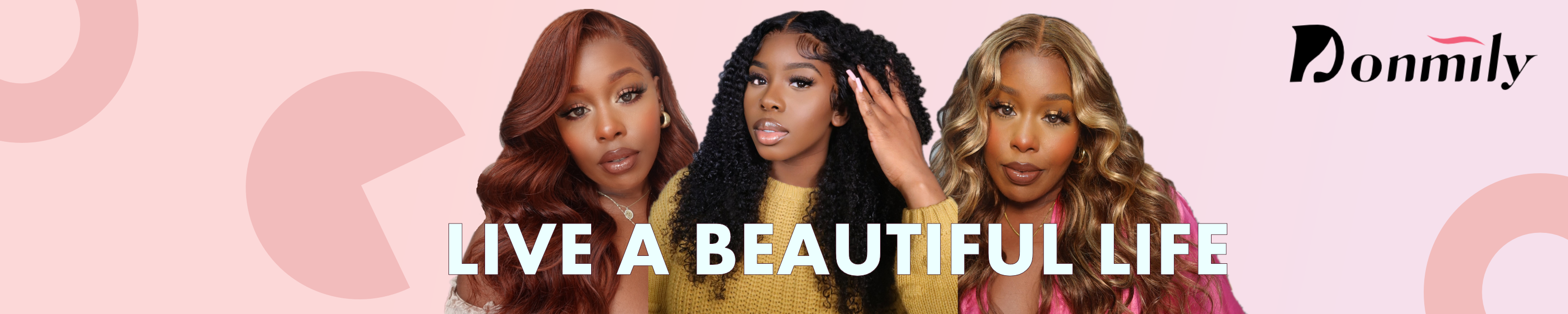 Vivid Donmily Wigs Background Illustration Vivid Donmily Wigs Background Illustration