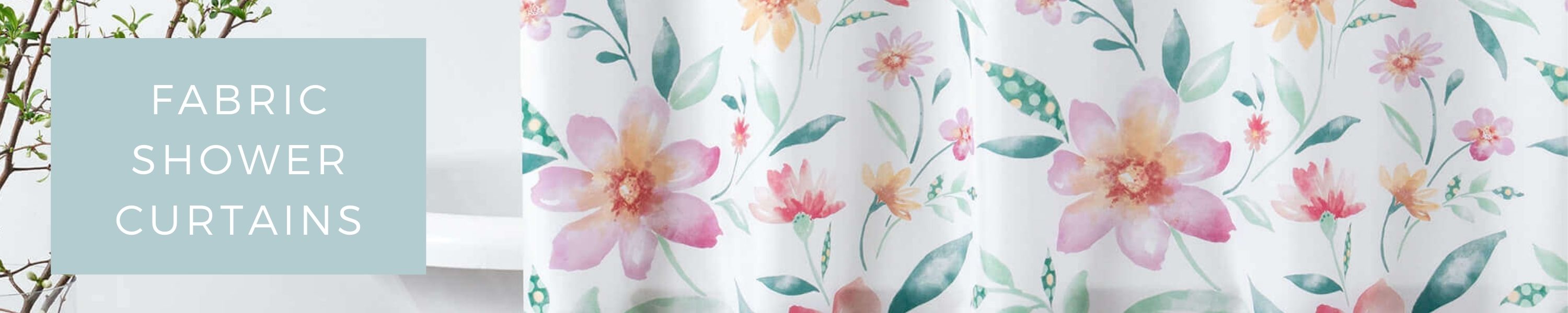 Excell Home Fashions Fabric Shower Curtains