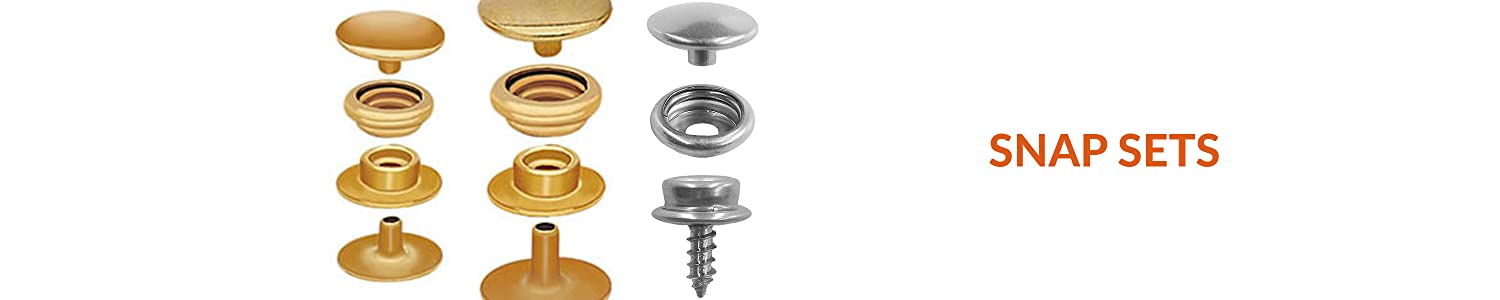 Amazon.com: Stimpson: 24-Line Brass Dull Black Snap Sets
