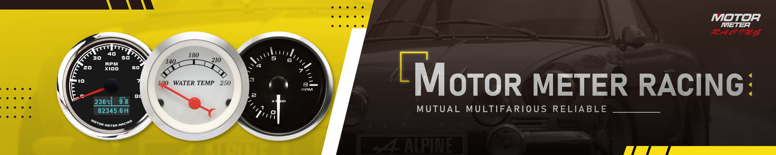 MOTOR METER RACING MultiFunction Gauge