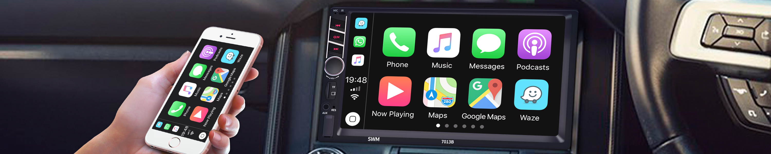 podofo Apple Car Play Stereo