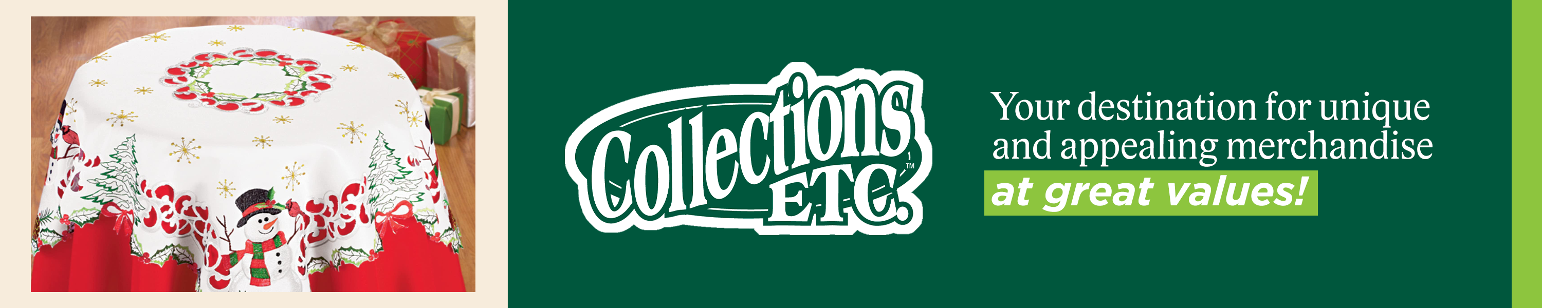 Collections Etc Christmas Table Linens