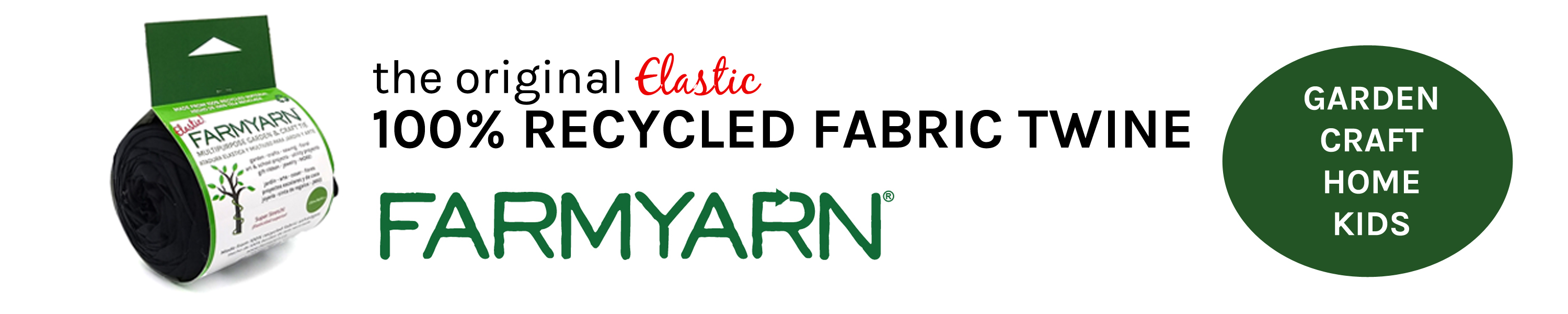 FARMYARN MULTIPURPOSE ELASTIC TWINE RECYCLED, REUSABLE