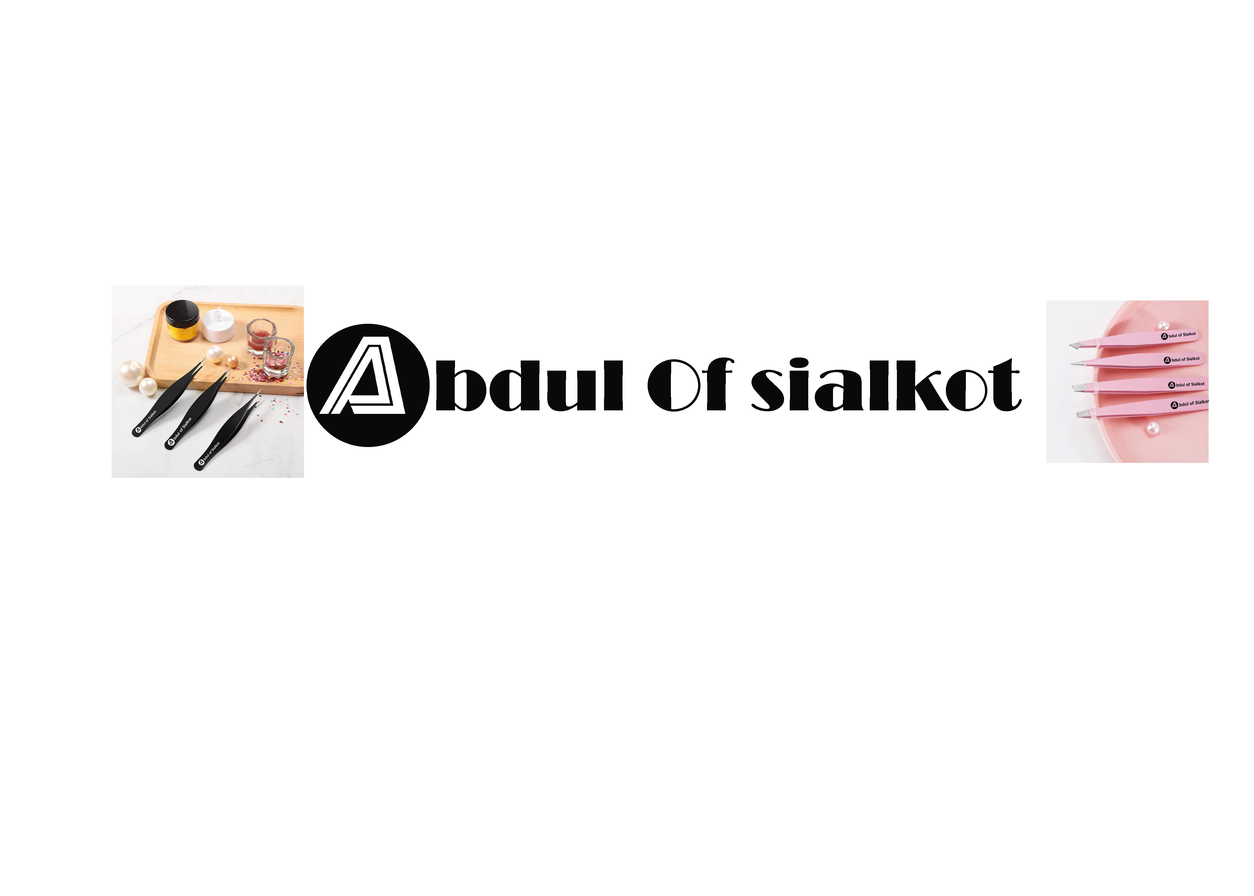Abdul of Sialkot 6Pack Professional eyelash Tweezers