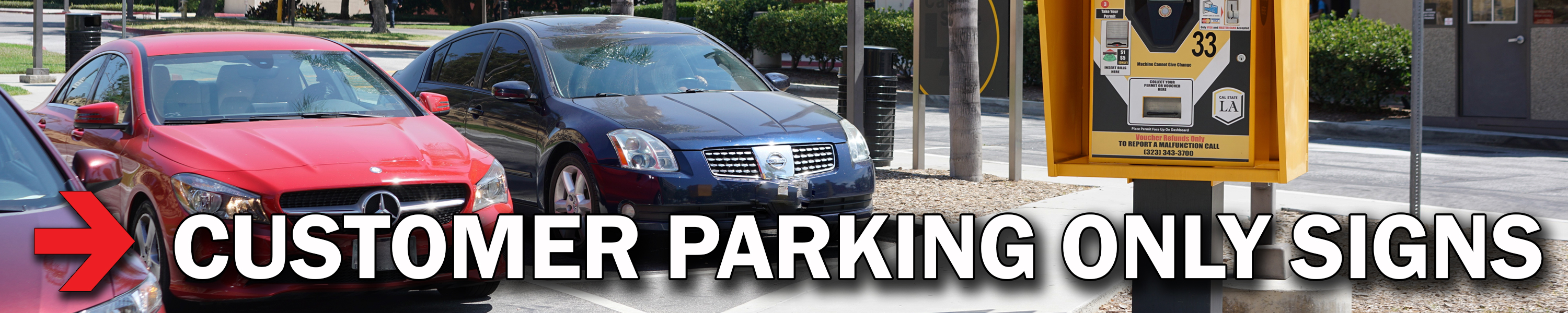 STOP Signs And More Customer Parking Only Signs