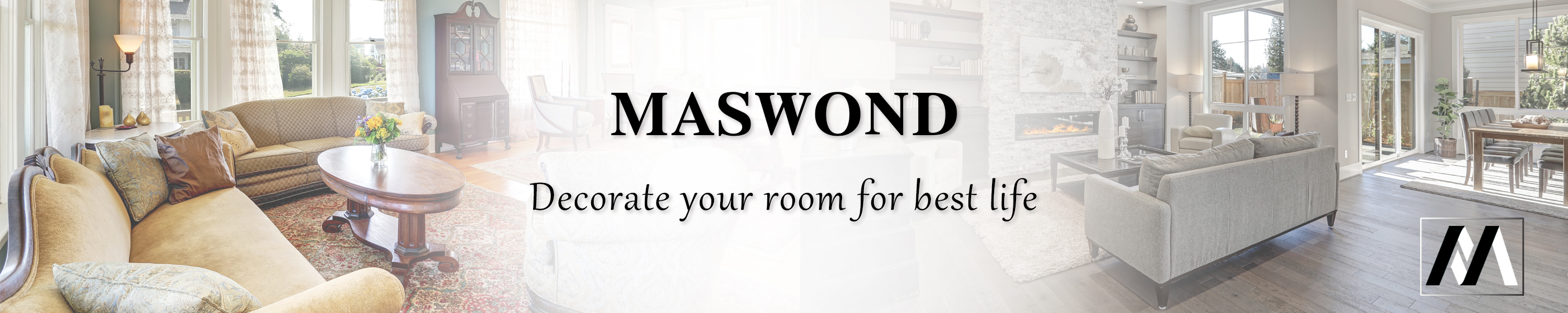 MASWOND Extra long blackout curtains