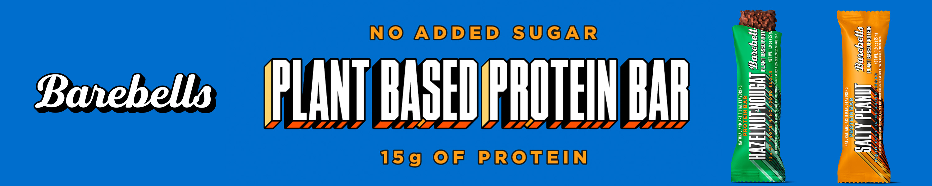 BAREBELLS Plant Based Protein bars