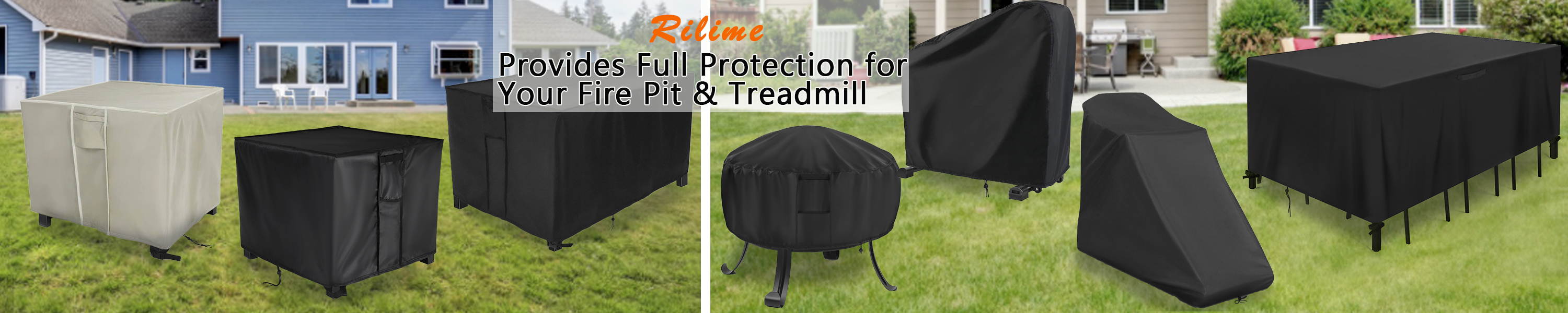 Rilime Waterproof Treadmill Cover – Fits Most Home Treadmills, 32x30x55 Inch, Windproof & Durable