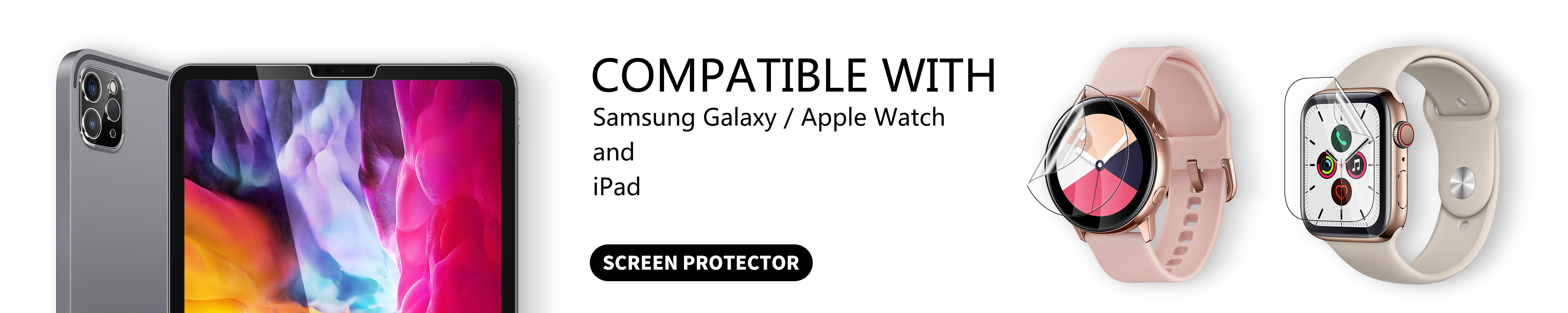 Amazon.ca BAZO Screen Protector Apple Watch、Samusng Watch、iPad