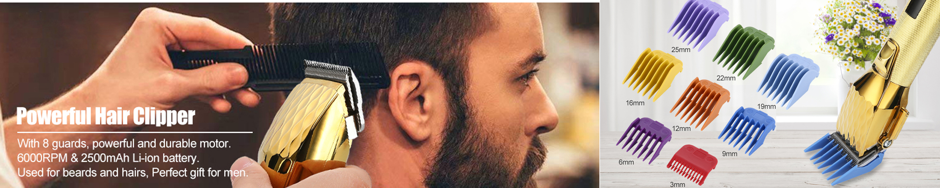 AUDOC Hair Clippers Blade & Guide Combs