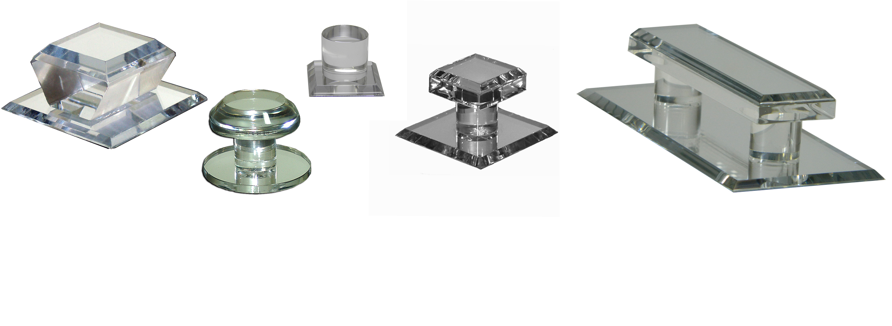 Mirart Acrylic Mirror Knobs and Pulls