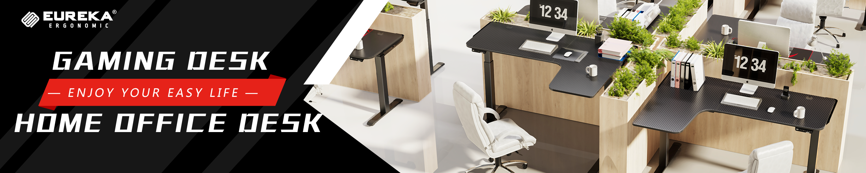 EE EUREKA ERGONOMIC COMPUTER DESK