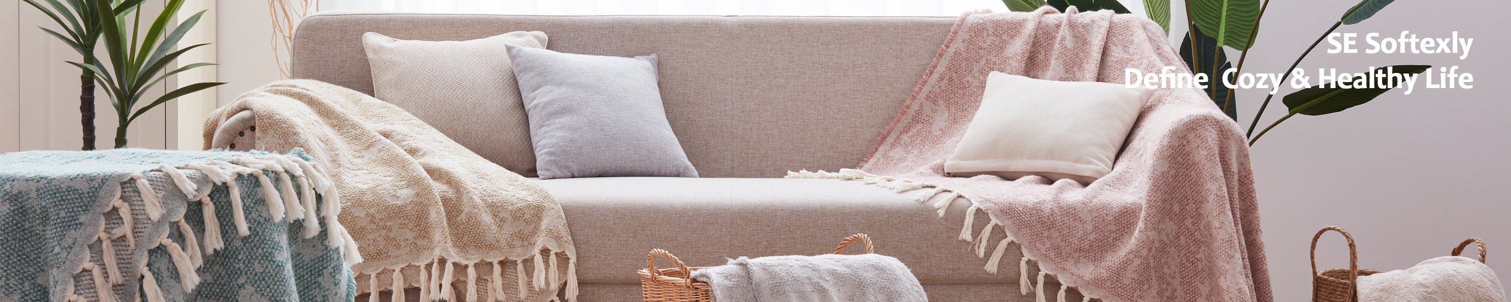 Define Cozy & Healthy Life Sherpa Fleece Blanket