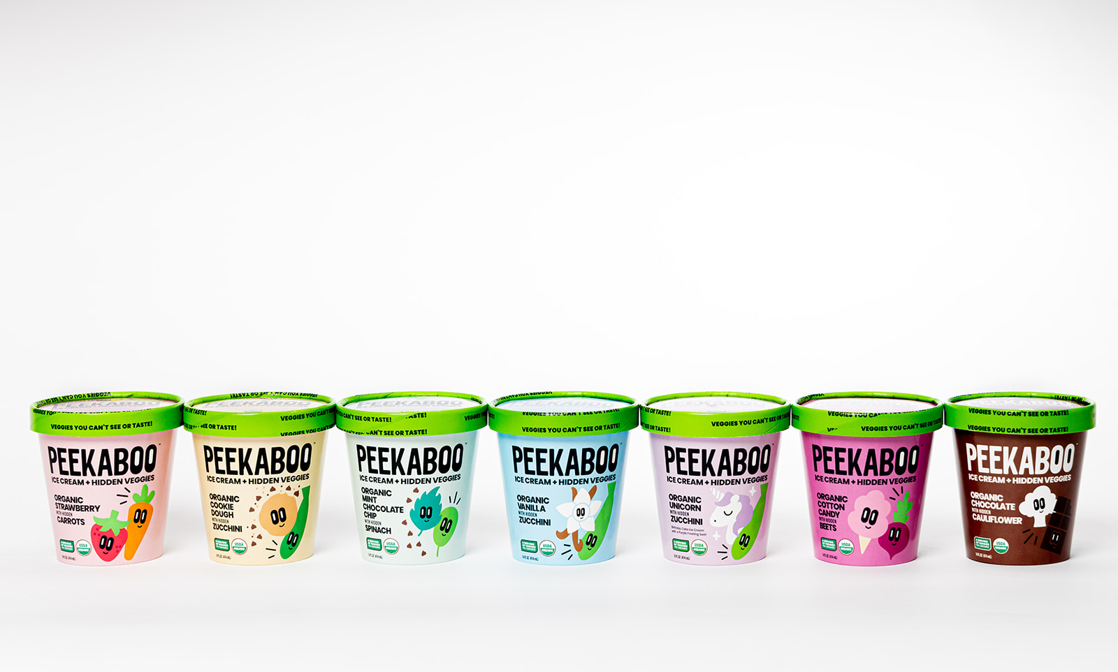 Peekaboo Organic Ice Cream Flavors