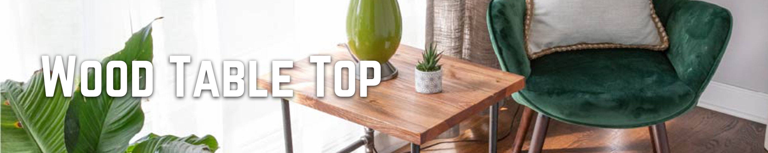 Pipe Décor Wood Table Tops