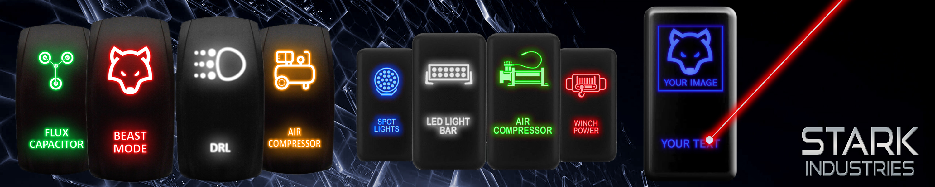 Amazon.com: Stark Industries: Custom Rocker Switches