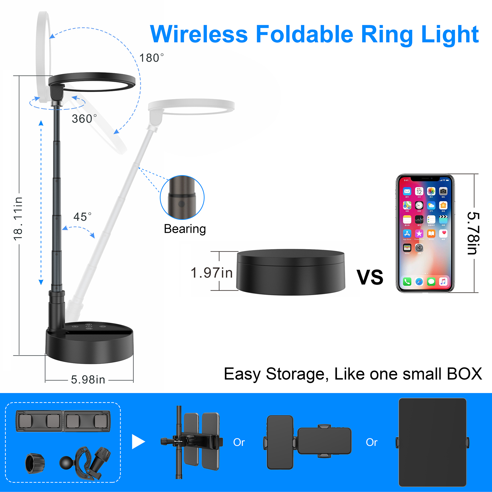 SUNCHERS Desk Ring Light