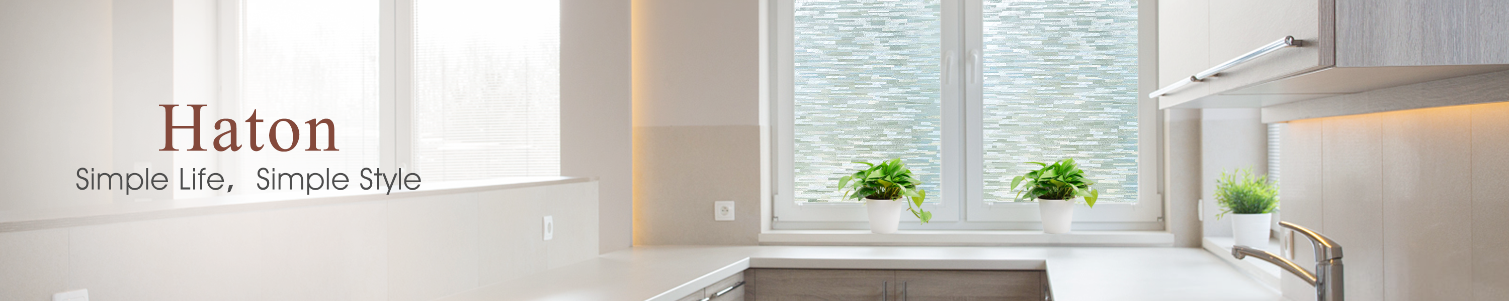 Haton Home Decor Frosted Window Film