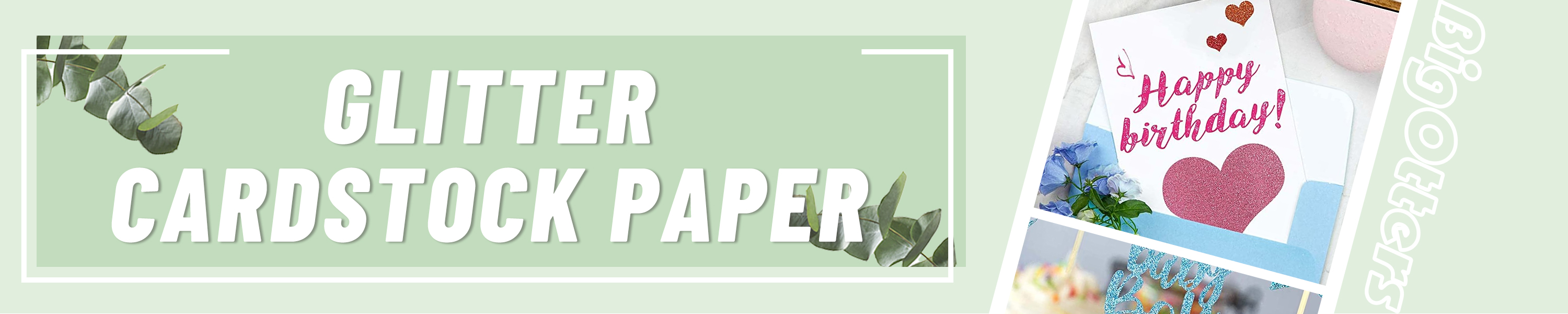 Amazon.com: Bigotters: Glitter Cardstock Paper