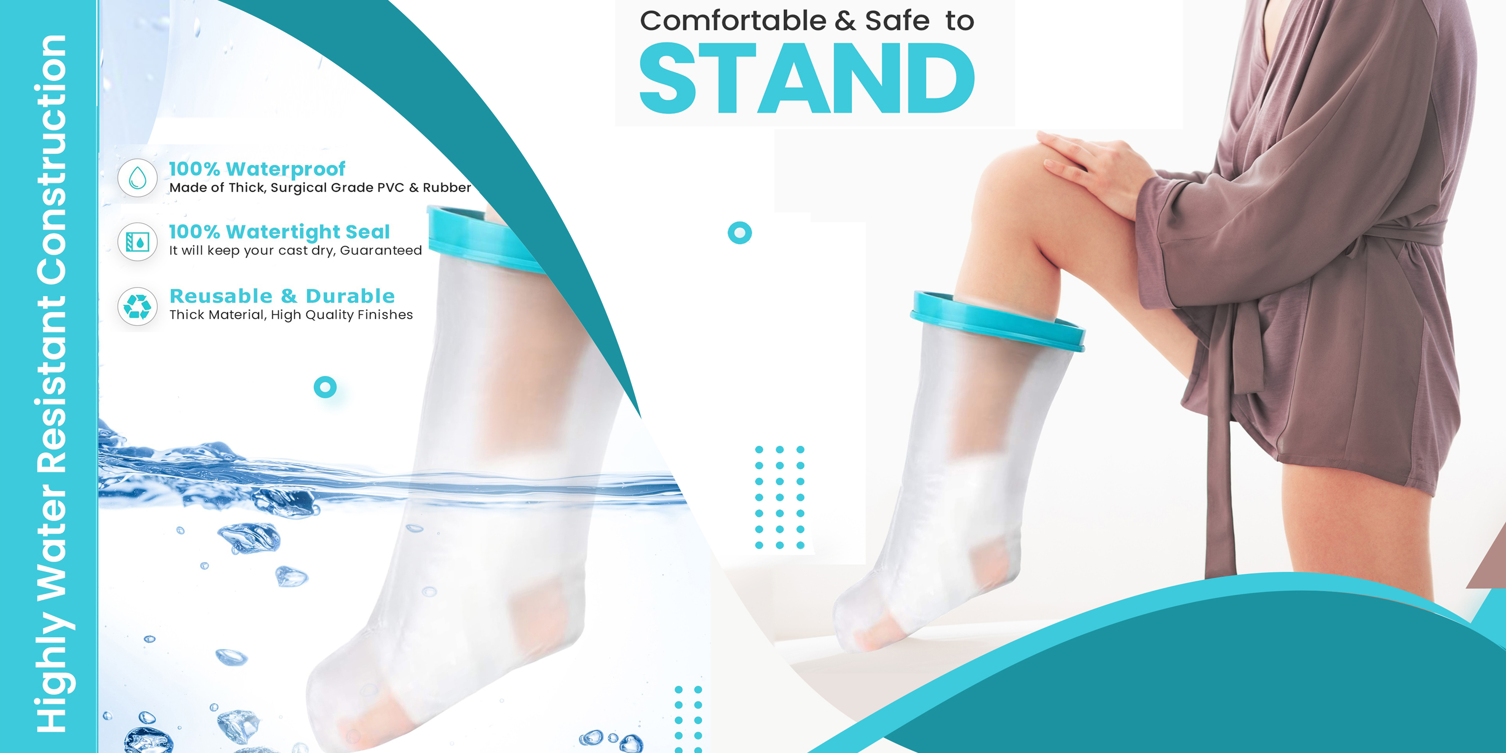 Wilsco Cast Covers for Showering Short Leg