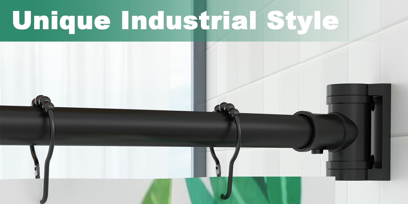 BRIOFOX CURVED SHOWER CURTAIN ROD