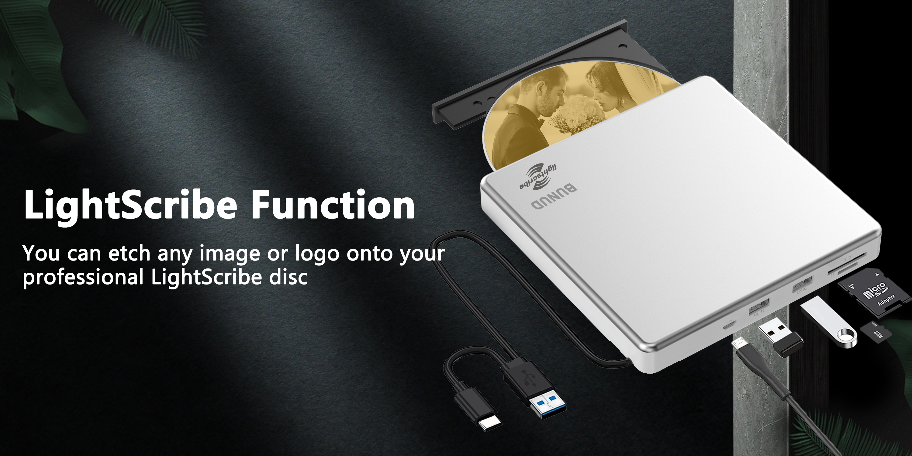 Amazon.com: BUNUD External CD DVD Drive