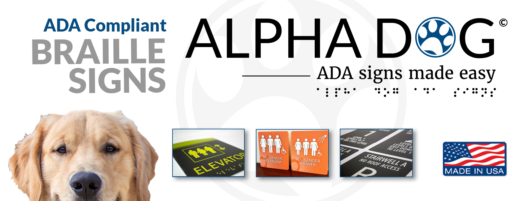 Amazon.com: Alpha Dog: Custom Braille Signs