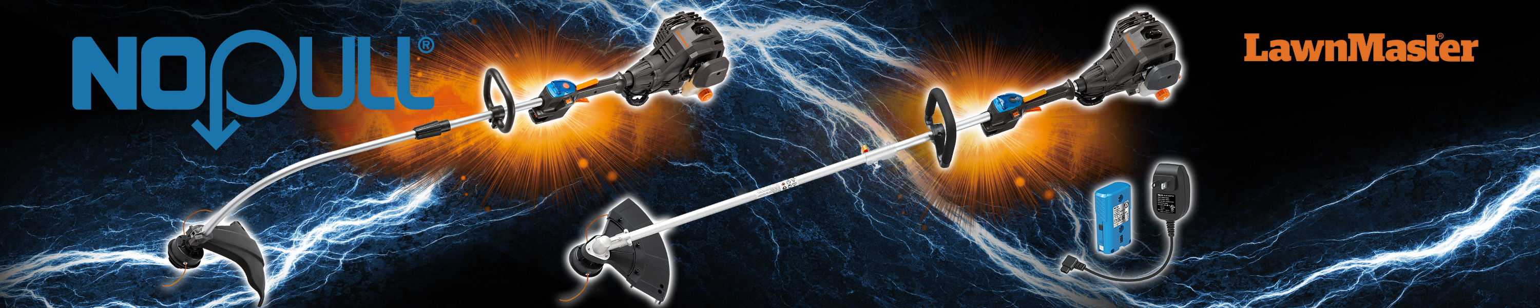 Lawnmaster NoPull Gas String Trimmer