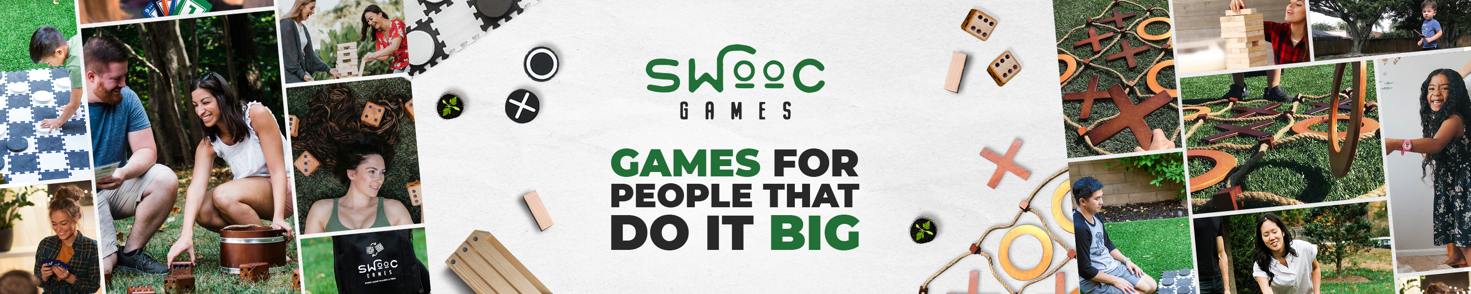 Swooc Games Yardzee with Wooden Bucket