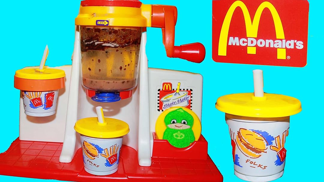 Watch McDonalds SHAKE MAKER Happy Meal Magic Ice Cream Shakes Toy Food