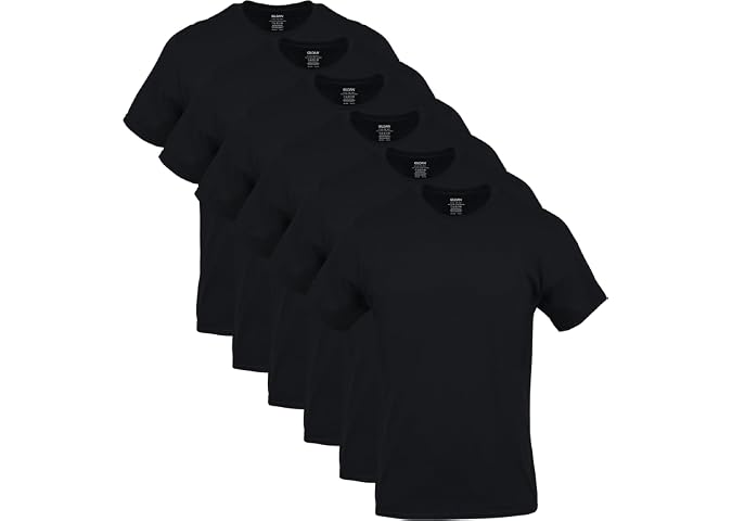 Gildan Camisetas de Cuello Redondo para Hombre, Paquete Múltiple, Estilo G1100