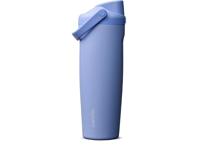 Owala FreeSip Sway - Botella de agua de acero inoxidable de 30 onzas, color azul