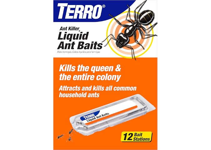 TERRO T300 cebos líquidos para hormigas, 6 unidades, 2 - unidades | Borax Formula, Kills the Queen & the Entire Colony, Liquid Ant