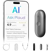 Plaud NotePin S Wearable AI Voice Recorder, Transcribe & Summarize, Black | AI Note Taker for Meetings Interviews, Professionals, Teams, 112 Languages