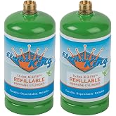 Flame King 1LB Empty Refillable Propane Cylinder Tank